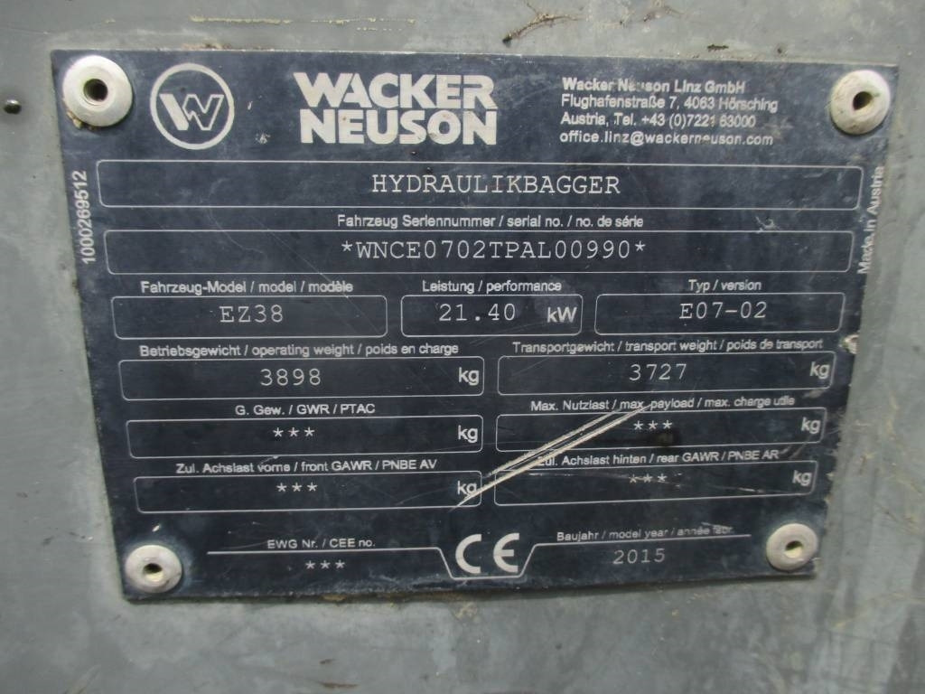 Crawler excavator Wacker Neuson EZ 38: picture 18