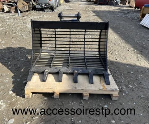 Godet squelette pour 7T à 10T - axe 50 mm - Sorting bucket for Construction machinery: picture 1 Godet squelette pour 7T à 10T - axe 50 mm - Sorting bucket for Construction machinery: picture 1