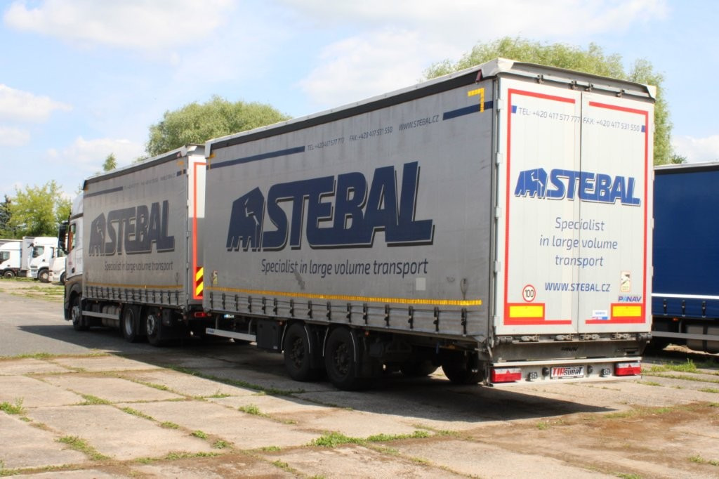 Mercedes-Benz Actros 2542 NAVIGACE + PANAV TVK 18 M (8,20m x 2,4 - Curtainsider truck, Curtainsider trailer: picture 3 Mercedes-Benz Actros 2542 NAVIGACE + PANAV TVK 18 M (8,20m x 2,4 - Curtainsider truck, Curtainsider trailer: picture 3