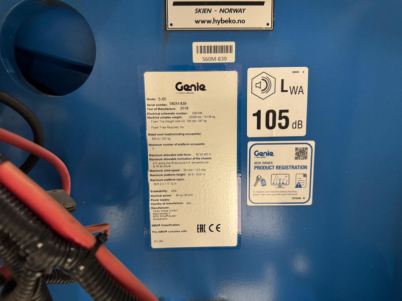 Aerial platform Genie S65: picture 15 Aerial platform Genie S65: picture 15