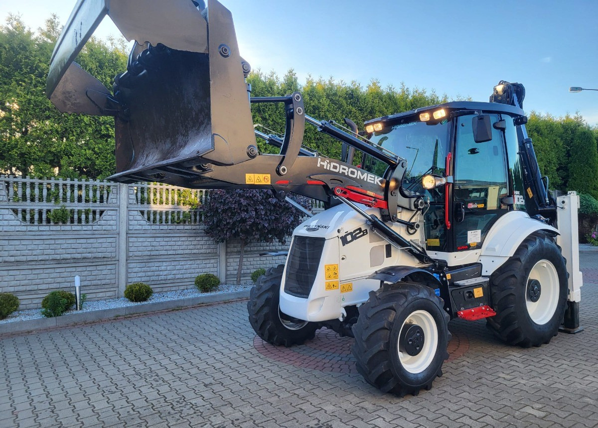 Backhoe loader Hidromek 102 B Waryński Salon Polska Koparko Ładowarka 102B Stan Idealny Polski: picture 9