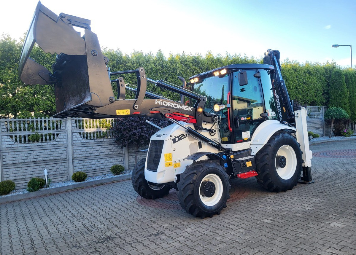 Backhoe loader Hidromek 102 B Waryński Salon Polska Koparko Ładowarka 102B Stan Idealny Polski: picture 16