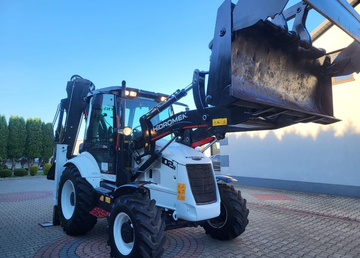 Backhoe loader Hidromek 102 B Waryński Salon Polska Koparko Ładowarka 102B Stan Idealny Polski: picture 14