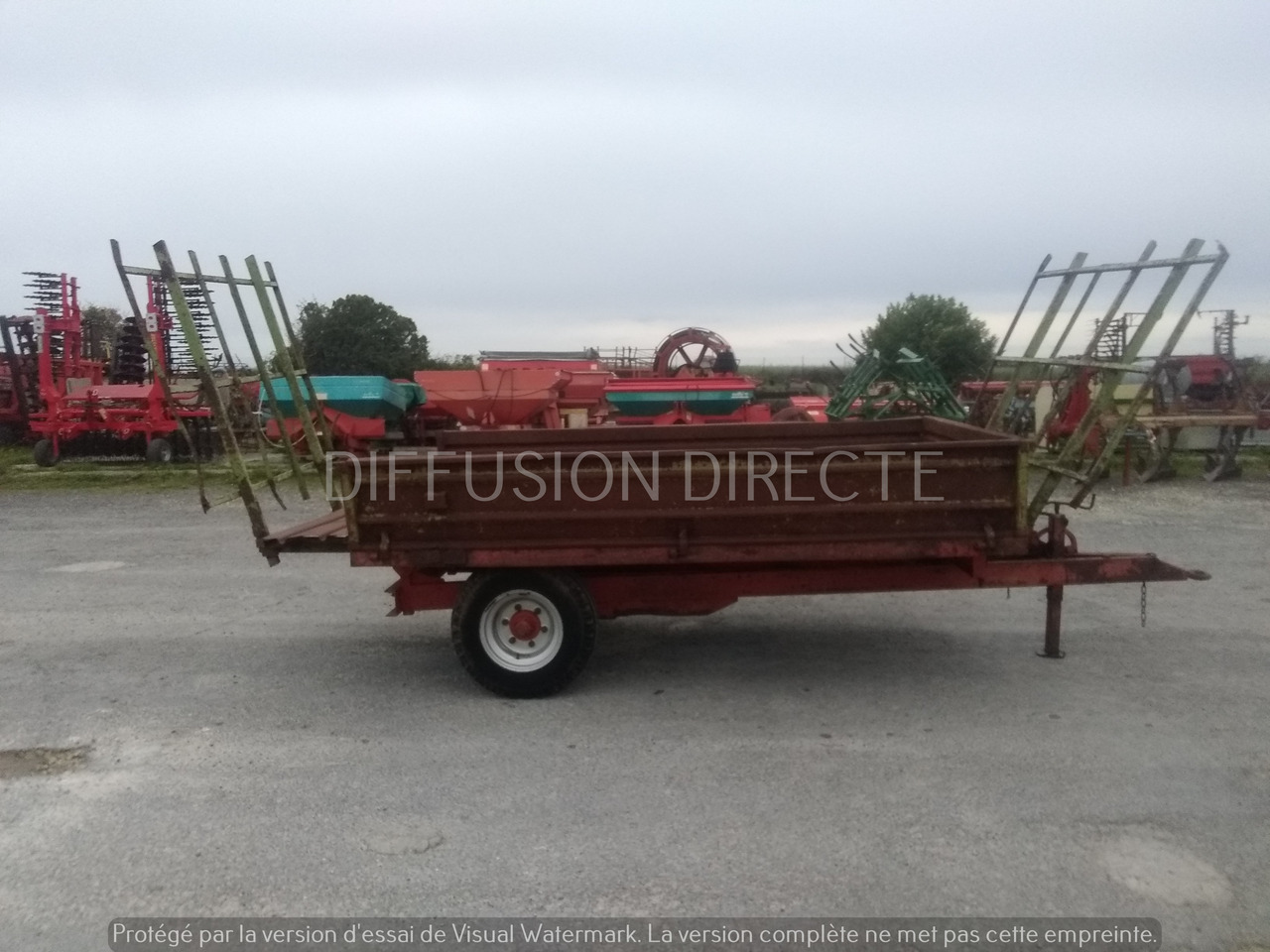 GRUAU REMORQUE AGRICOLE G 400 - Farm platform trailer: picture 4 GRUAU REMORQUE AGRICOLE G 400 - Farm platform trailer: picture 4