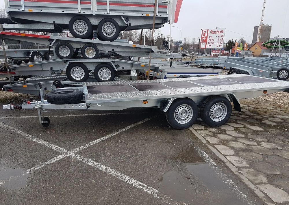 Autotransporter trailer Niewiadów NM MARS 4,5x2,1m 2.7T R14C z sklejka: picture 6