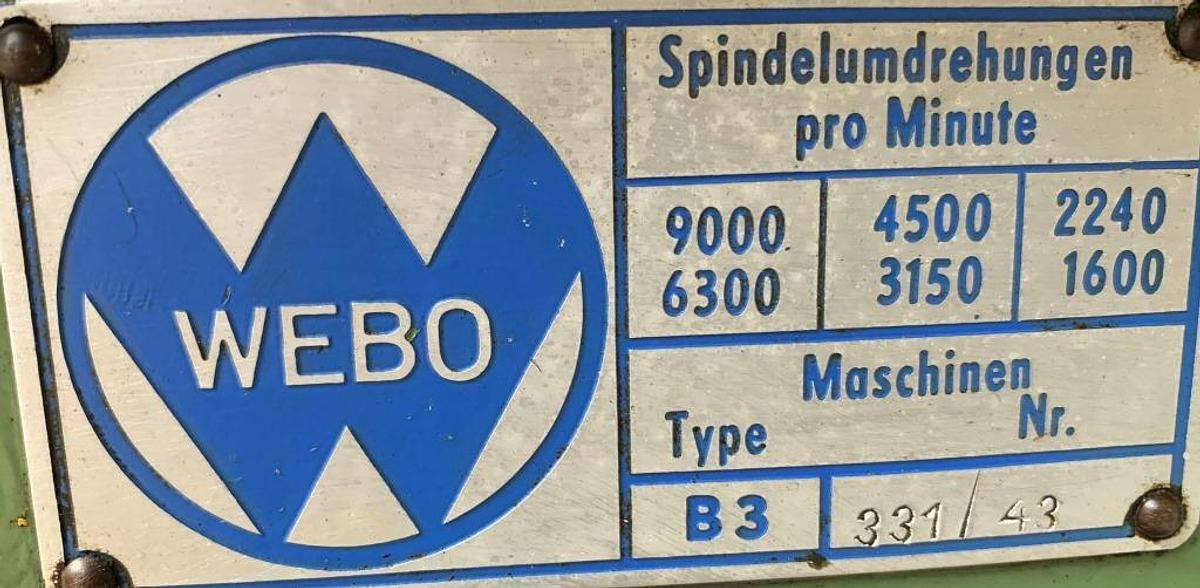 Tischbohrmaschine WEBO - Pillar drill: picture 2 Tischbohrmaschine WEBO - Pillar drill: picture 2