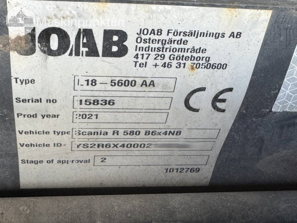 Hook lift truck Scania R 580 EKIPAGE: picture 44
