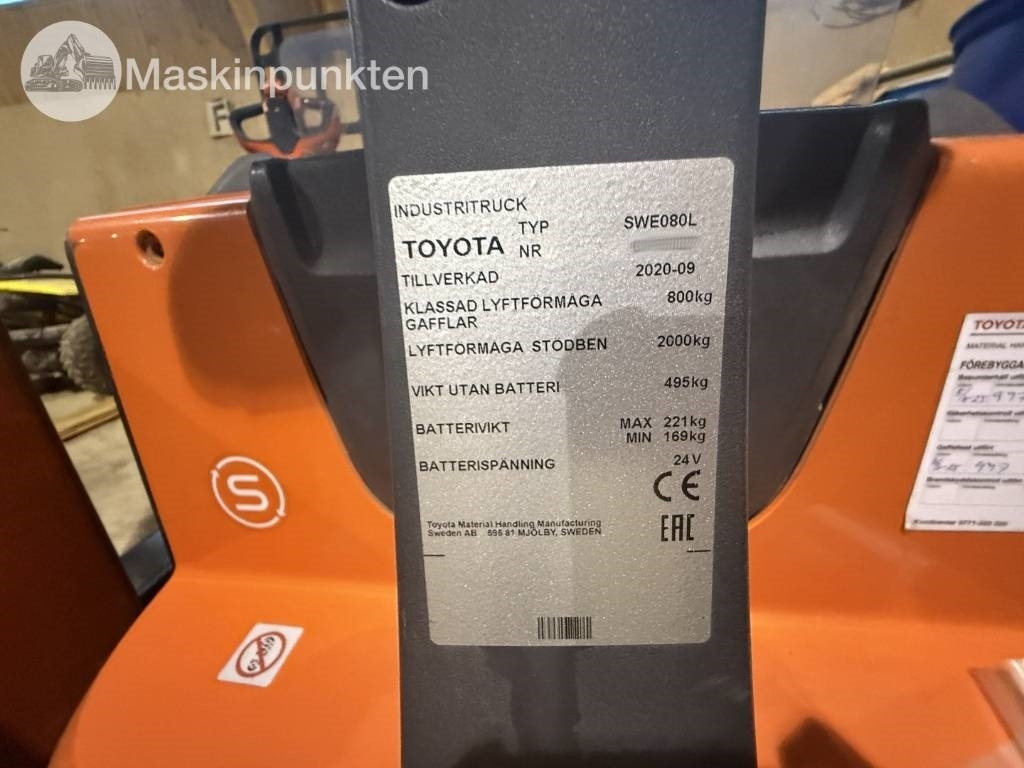 Toyota BT SWE 80 L - Electric forklift: picture 5 Toyota BT SWE 80 L - Electric forklift: picture 5