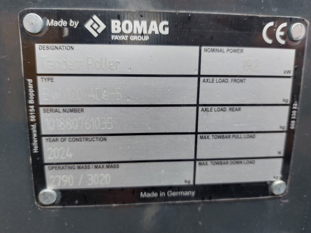 BOMAG DE BW 120 ADe-5 - Roller: picture 1 BOMAG DE BW 120 ADe-5 - Roller: picture 1