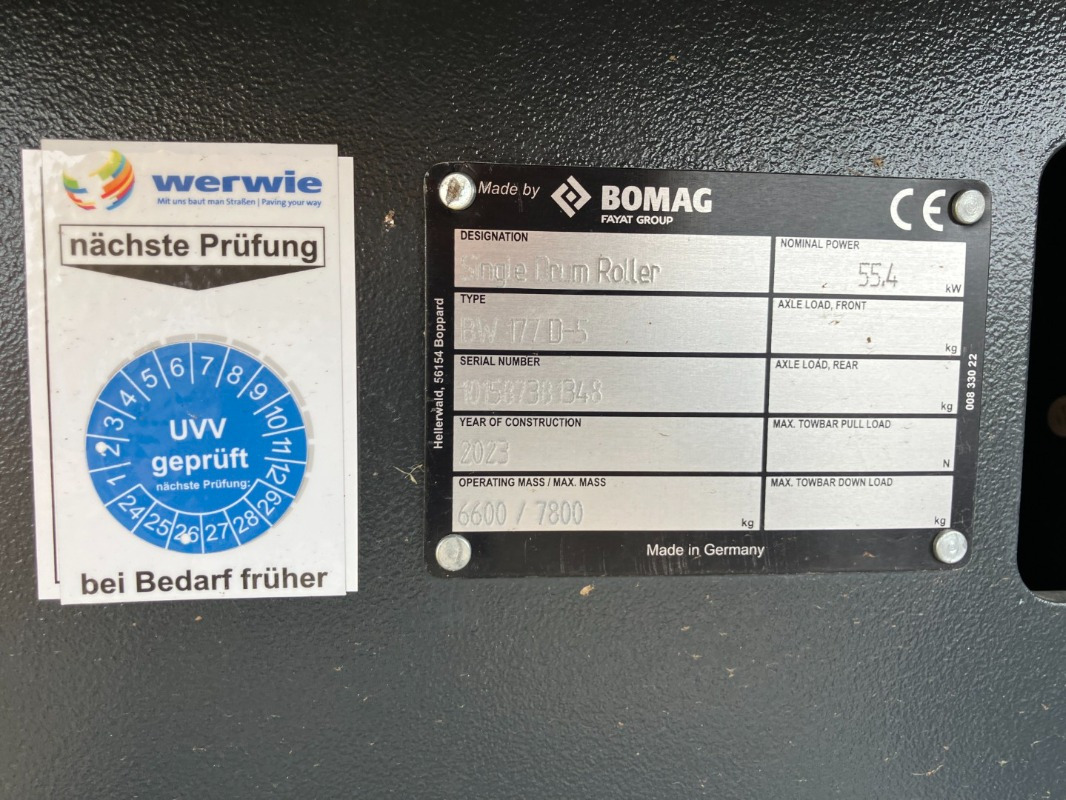 BOMAG DE BW 177 D-5  Stage V/Tier 4f - Roller: picture 3 BOMAG DE BW 177 D-5  Stage V/Tier 4f - Roller: picture 3
