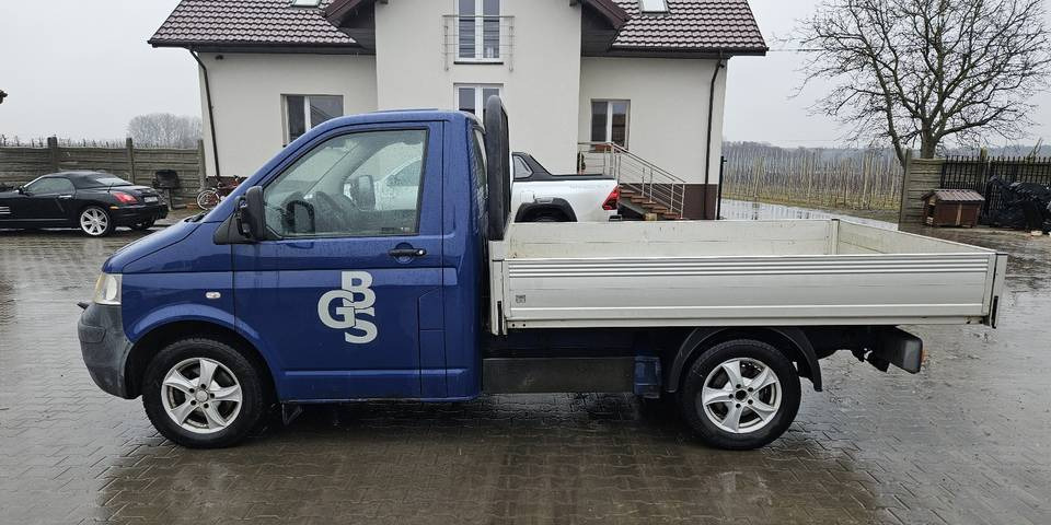 Volkswagen Transporter T5 2.5 skrzynia FV23% klima automat Webasto - Flatbed van: picture 1 Volkswagen Transporter T5 2.5 skrzynia FV23% klima automat Webasto - Flatbed van: picture 1