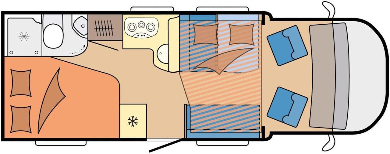 Hobby Optima T65 HFL ONTOUR *165PS*MARKISE*SOFORT* - Semi-integrated motorhome: picture 4 Hobby Optima T65 HFL ONTOUR *165PS*MARKISE*SOFORT* - Semi-integrated motorhome: picture 4