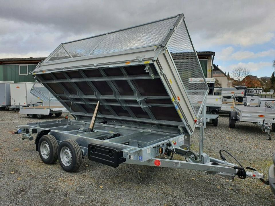 Böckmann PKW-Anhänger 3,5to, Dreiseitenkipper, Gitter - Tipper trailer: picture 1 Böckmann PKW-Anhänger 3,5to, Dreiseitenkipper, Gitter - Tipper trailer: picture 1