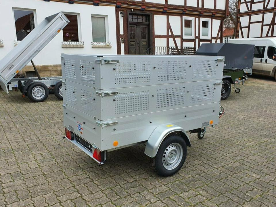 Böckmann PKW-Anhänger TPV 1,0to, 100 km/h, Gitteraufbau - Car trailer: picture 2 Böckmann PKW-Anhänger TPV 1,0to, 100 km/h, Gitteraufbau - Car trailer: picture 2