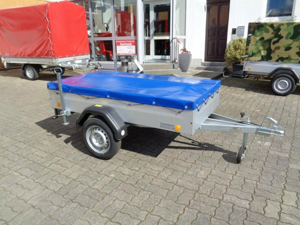 Car trailer PKW Anhänger, 750 kg, Flachplane, Stützen, 100 km/h: picture 16