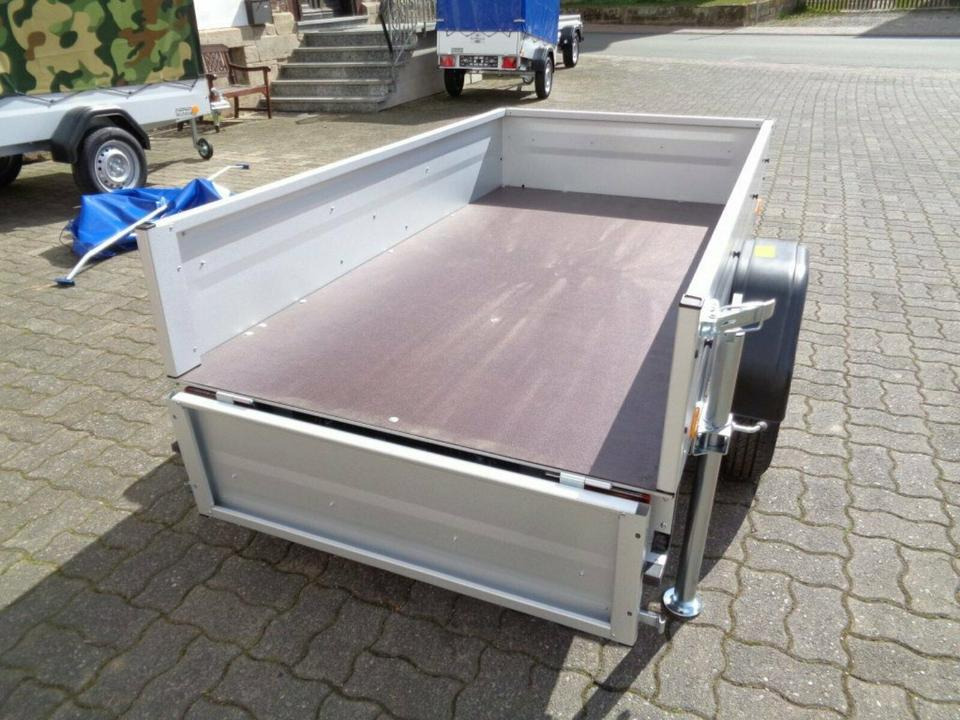 Car trailer PKW Anhänger, 750 kg, Flachplane, Stützen, 100 km/h: picture 9