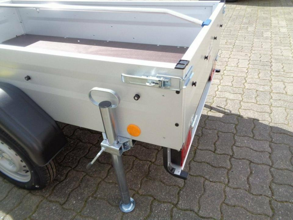 Car trailer PKW Anhänger, 750 kg, Flachplane, Stützen, 100 km/h: picture 8