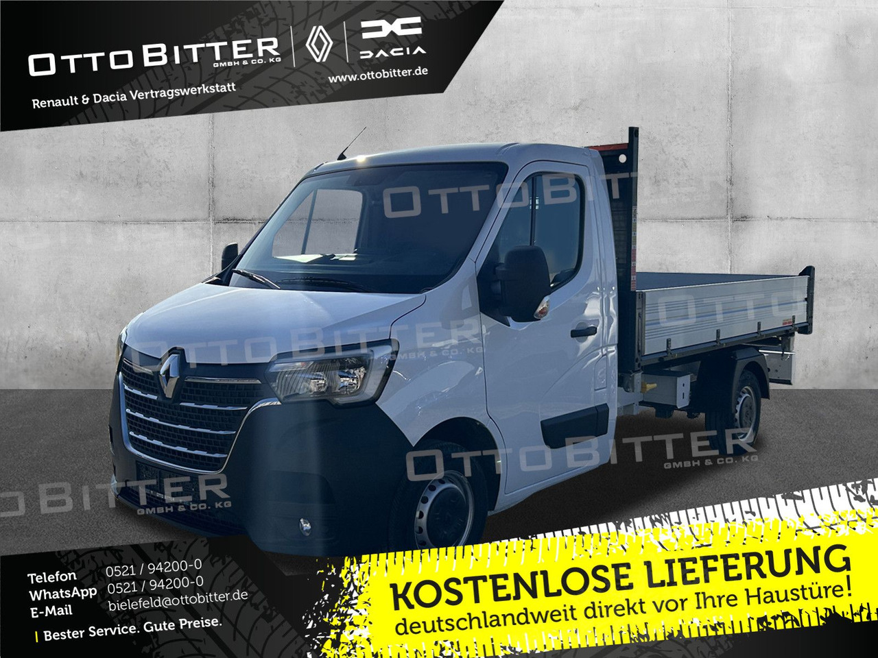 Renault Master dCi165 Dreiseitenkipper Kipper/Pritsche - Tipper van: picture 1 Renault Master dCi165 Dreiseitenkipper Kipper/Pritsche - Tipper van: picture 1