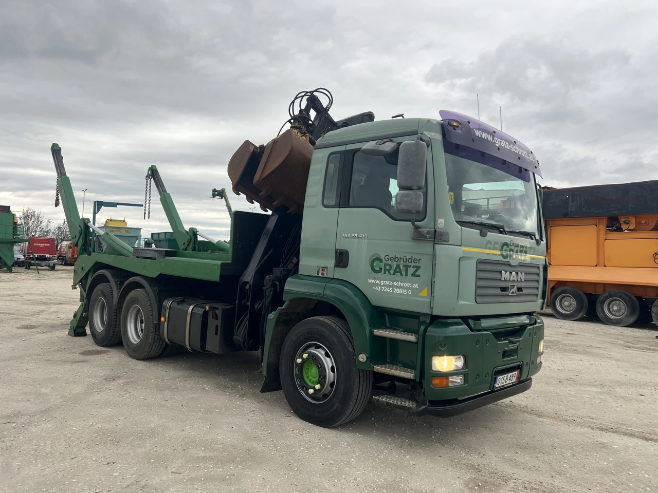 Skip loader truck, Crane truck Man Tga 6х4, Кран-Z, Мултилифт: picture 7 Skip loader truck, Crane truck Man Tga 6х4, Кран-Z, Мултилифт: picture 7