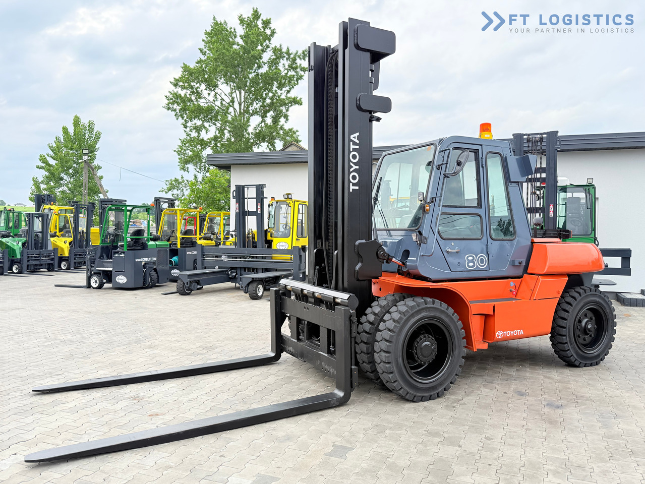 TOYOTA 60-5FD80 / DIESEL / DUPLEX - 4500MM / NEW TYRES / HEATED CABIN / 8 TON / UDT / EXCELLENT CONDITION - Diesel forklift: picture 1 TOYOTA 60-5FD80 / DIESEL / DUPLEX - 4500MM / NEW TYRES / HEATED CABIN / 8 TON / UDT / EXCELLENT CONDITION - Diesel forklift: picture 1