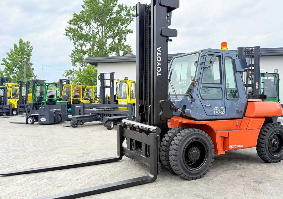Toyota 60-5FD80 / DIESEL / DUPLEX - 4500MM / NEW TYRES / HEATED CABIN / 8 TON / UDT / EXCELLENT CONDITION - Diesel forklift: picture 1 Toyota 60-5FD80 / DIESEL / DUPLEX - 4500MM / NEW TYRES / HEATED CABIN / 8 TON / UDT / EXCELLENT CONDITION - Diesel forklift: picture 1