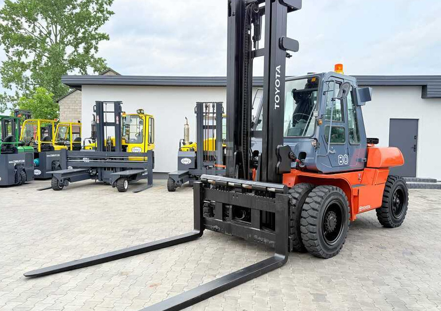 Toyota 60-5FD80 / DIESEL / DUPLEX - 4500MM / NEW TYRES / HEATED CABIN / 8 TON / UDT / EXCELLENT CONDITION - Diesel forklift: picture 2 Toyota 60-5FD80 / DIESEL / DUPLEX - 4500MM / NEW TYRES / HEATED CABIN / 8 TON / UDT / EXCELLENT CONDITION - Diesel forklift: picture 2