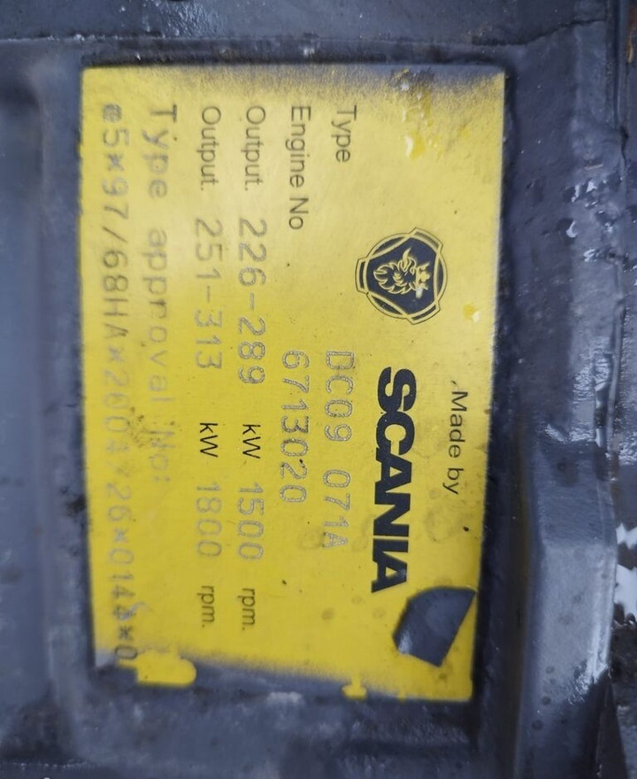 Scania DC09 0714 - Engine for Truck: picture 4 Scania DC09 0714 - Engine for Truck: picture 4