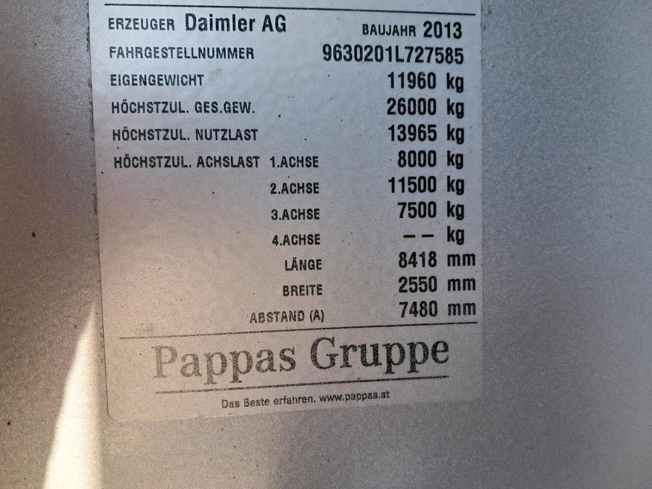 Tipper Mercedes-Benz Actros 2651 Dreiseitk.|Lift-Lenk | Klima | Retar: picture 20 Tipper Mercedes-Benz Actros 2651 Dreiseitk.|Lift-Lenk | Klima | Retar: picture 20