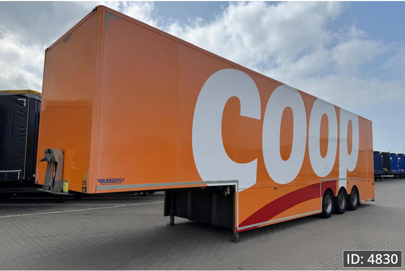 BURGERS Double-Deck / Steering axle / Tail lift / Racing - Closed box semi-trailer: picture 1 BURGERS Double-Deck / Steering axle / Tail lift / Racing - Closed box semi-trailer: picture 1