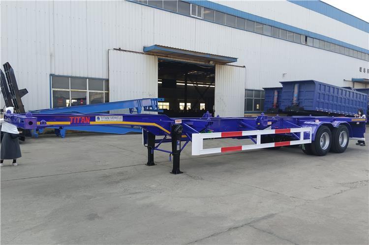 Chassis semi-trailer for transportation of containers TITABN 2 Axle Gooseneck Container Trailer for Sale In Kenya: picture 5