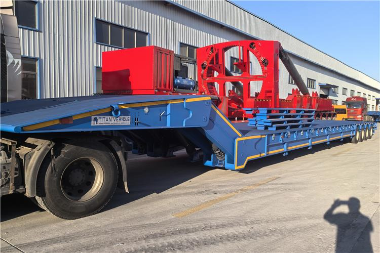 TITAN 4 Line 8 Axle Folding Gooseneck Trailer for Sale In Sudan - Low loader semi-trailer: picture 1 TITAN 4 Line 8 Axle Folding Gooseneck Trailer for Sale In Sudan - Low loader semi-trailer: picture 1