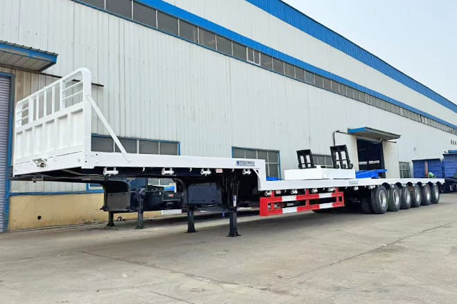 TITAN 6 Axle Step Deck Flatbed Trailer for Sale in Philippines - Dropside/ Flatbed semi-trailer: picture 1 TITAN 6 Axle Step Deck Flatbed Trailer for Sale in Philippines - Dropside/ Flatbed semi-trailer: picture 1