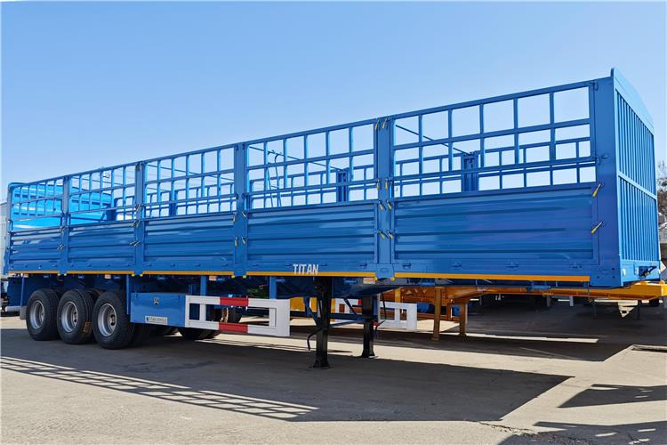 TITAN 60 Ton Fence Cargo Semi Trailer for Sale in Tanzania - Livestock semi-trailer: picture 2 TITAN 60 Ton Fence Cargo Semi Trailer for Sale in Tanzania - Livestock semi-trailer: picture 2