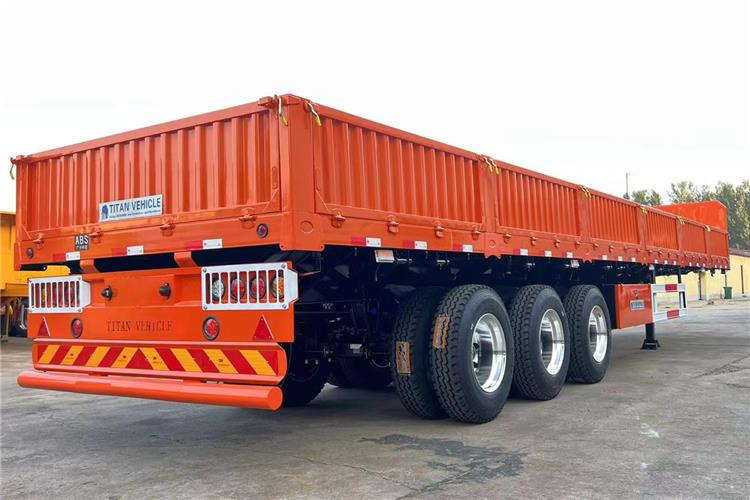 TITAN 600/800mm Hight Side Wall Trailer for Sale In Angola - Dropside/ Flatbed semi-trailer: picture 3 TITAN 600/800mm Hight Side Wall Trailer for Sale In Angola - Dropside/ Flatbed semi-trailer: picture 3