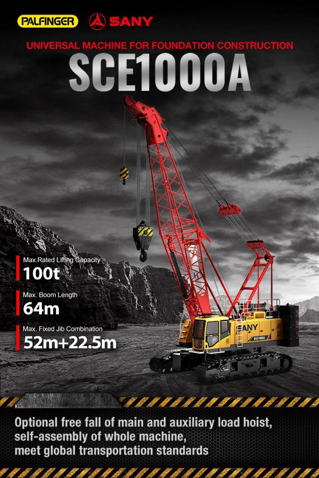 Palfinger SANY SCE1000A - Crawler crane: picture 1 Palfinger SANY SCE1000A - Crawler crane: picture 1