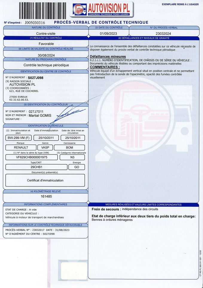 BOM de marque Renault 310 DXI - benne SEMAT bi compartiment - boite de vitesse récente de 5000 km - 2 pneus neufs - dernier passage aux mines en septembre 2023 - arrêt de circulation octobre 2023 - ba - Garbage truck: picture 5 BOM de marque Renault 310 DXI - benne SEMAT bi compartiment - boite de vitesse récente de 5000 km - 2 pneus neufs - dernier passage aux mines en septembre 2023 - arrêt de circulation octobre 2023 - ba - Garbage truck: picture 5