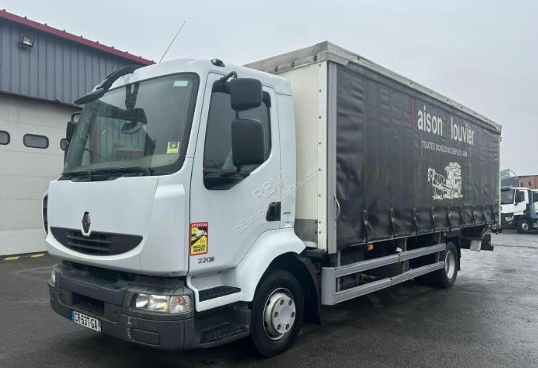 RENAULT MIDLUM 12.220 - Curtainsider truck: picture 1 RENAULT MIDLUM 12.220 - Curtainsider truck: picture 1