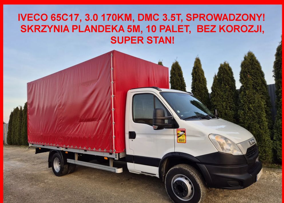 Iveco 65C17 3.0 170KM/ DMC 3.5T/ Burto Plandeka 10 palet/ - Flatbed van: picture 1 Iveco 65C17 3.0 170KM/ DMC 3.5T/ Burto Plandeka 10 palet/ - Flatbed van: picture 1