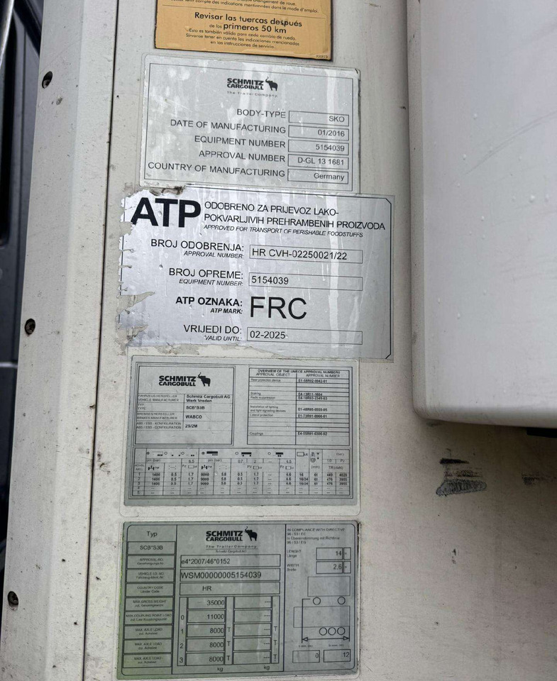 Schmitz Standart 7 cm multitemp - Refrigerator semi-trailer: picture 4 Schmitz Standart 7 cm multitemp - Refrigerator semi-trailer: picture 4