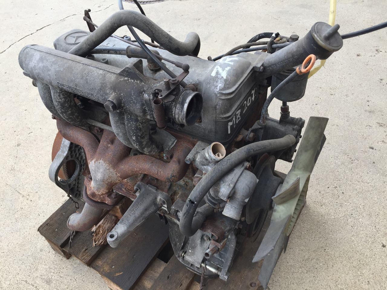 Engine for Truck Gebrauchter Motor MB 207 D, Motor Typ OM 601, Artikel - Nr. : A 9999 9999 99: picture 8