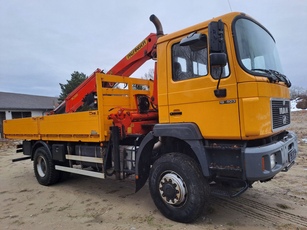 MAN 19.403 Pritsche 4x4 mit Palfingerkran PK 21000 mit Funk - Fernbedienung - Crane truck: picture 3 MAN 19.403 Pritsche 4x4 mit Palfingerkran PK 21000 mit Funk - Fernbedienung - Crane truck: picture 3