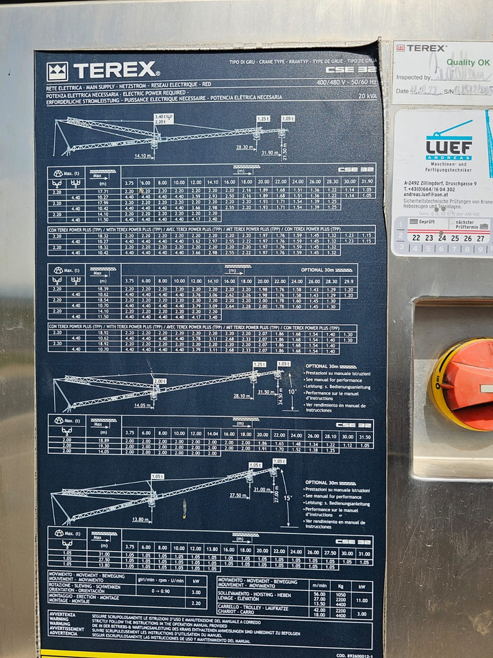 TEREX 32 - Self-erecting tower crane: picture 2 TEREX 32 - Self-erecting tower crane: picture 2