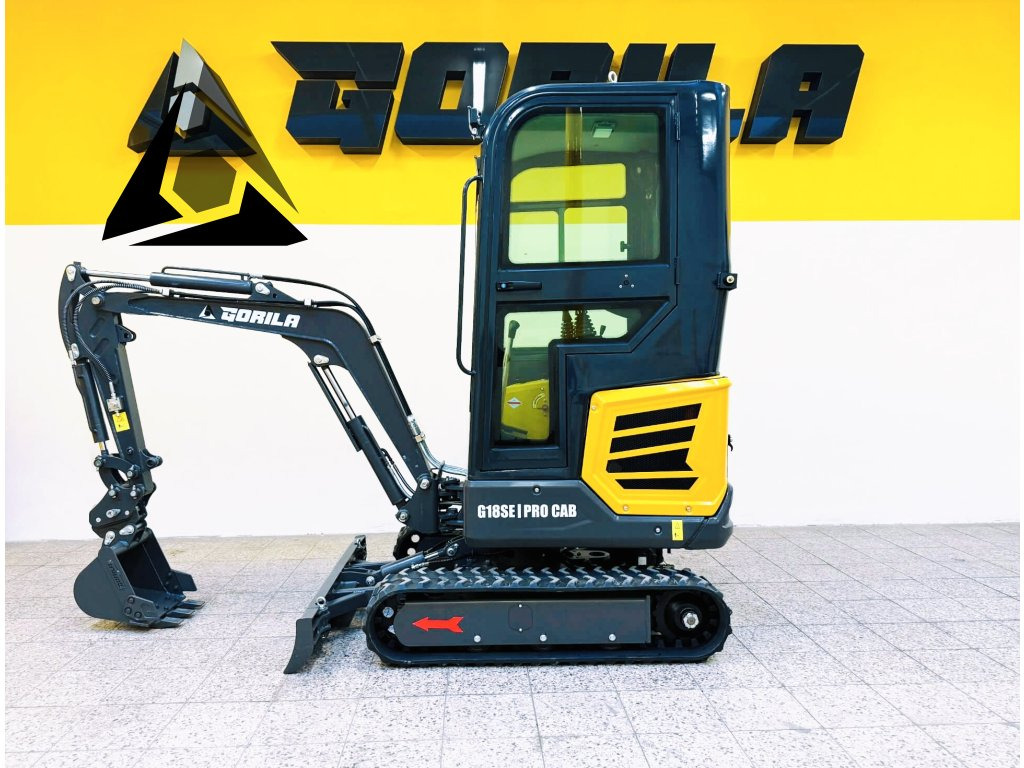 Pásový minibagr GORILA G18SE I PRO CAB - Mini excavator: picture 3 Pásový minibagr GORILA G18SE I PRO CAB - Mini excavator: picture 3