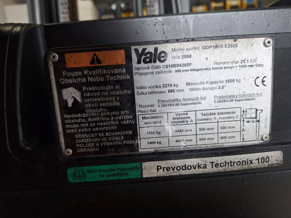 Yale GDP 16 VX - LPG forklift: picture 2 Yale GDP 16 VX - LPG forklift: picture 2