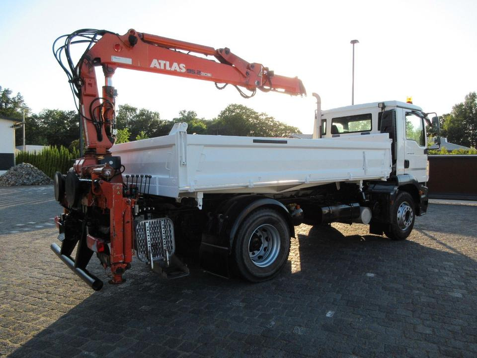 MAN TGM 18.250, Kipper/ Kran Atlas: AK 95.2 - Tipper, Crane truck: picture 2 MAN TGM 18.250, Kipper/ Kran Atlas: AK 95.2 - Tipper, Crane truck: picture 2