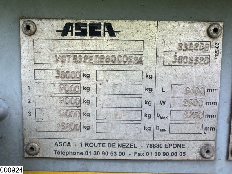 ASCA Chassis 10 / 20 / 30 ft, ADR - Container transporter/ Swap body semi-trailer: picture 4 ASCA Chassis 10 / 20 / 30 ft, ADR - Container transporter/ Swap body semi-trailer: picture 4