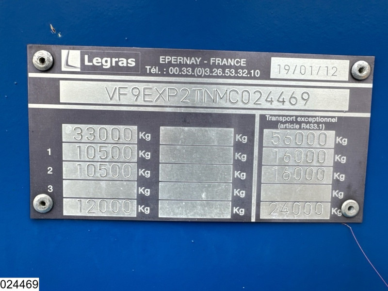 Legras Openlaadbak Wood transport, Steel suspension - Timber semi-trailer: picture 3 Legras Openlaadbak Wood transport, Steel suspension - Timber semi-trailer: picture 3