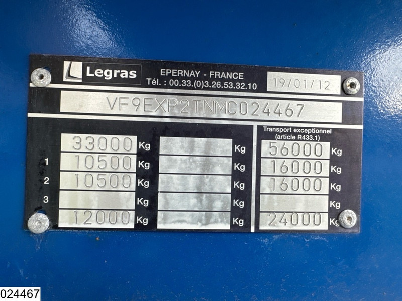 Legras Openlaadbak Wood transport, Steel suspension - Timber semi-trailer: picture 3 Legras Openlaadbak Wood transport, Steel suspension - Timber semi-trailer: picture 3
