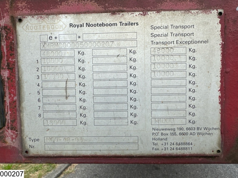 Nooteboom Lowbed 48.000 KG - Low loader semi-trailer: picture 5 Nooteboom Lowbed 48.000 KG - Low loader semi-trailer: picture 5