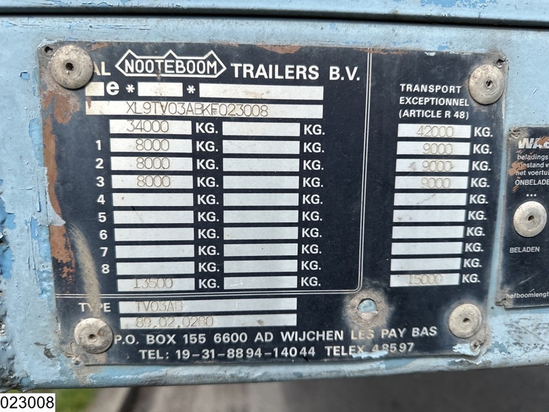 Nooteboom open laadbak 42000 KG, 7,15 mtr extendable - Dropside/ Flatbed semi-trailer: picture 2 Nooteboom open laadbak 42000 KG, 7,15 mtr extendable - Dropside/ Flatbed semi-trailer: picture 2